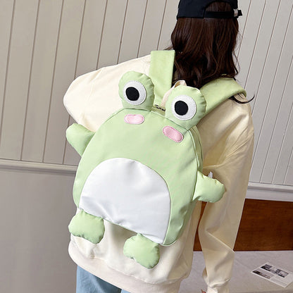 Cute Cartoon Frog Backpack