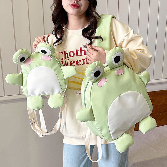 Cute Cartoon Frog Backpack