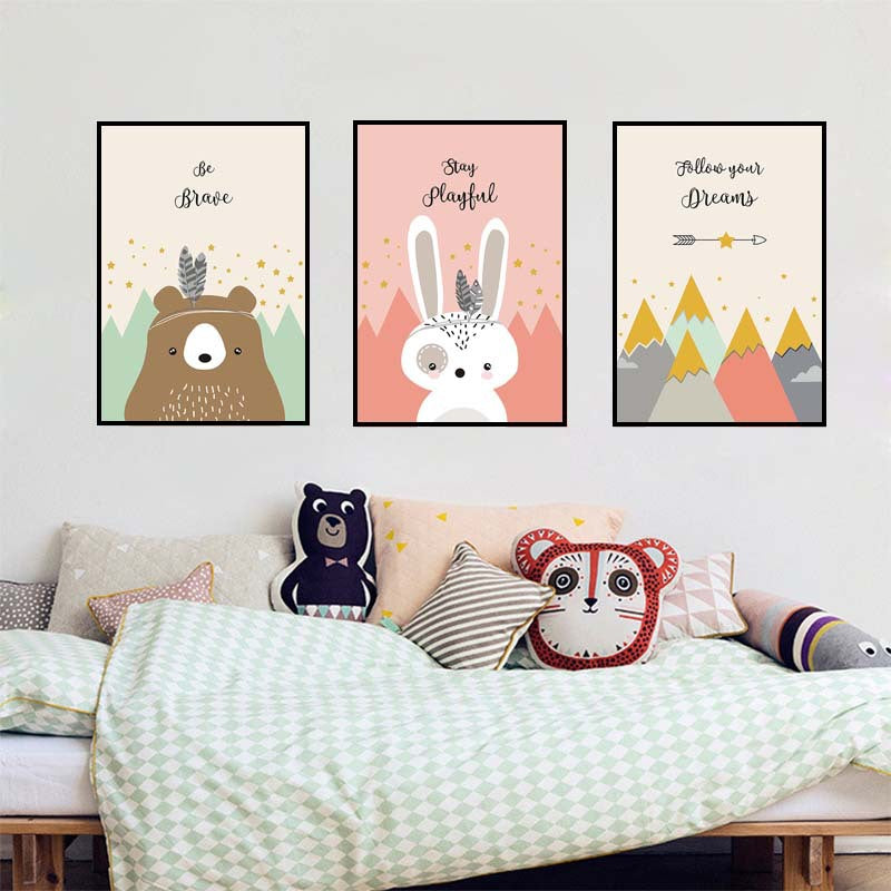 Children's room decoration painting core