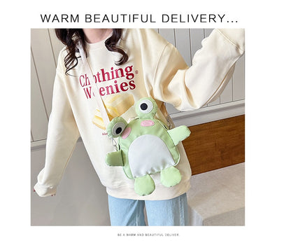 Cute Cartoon Frog Backpack