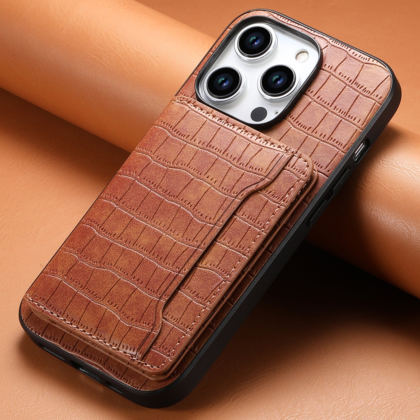 Card Pattern Leather Phone Case
