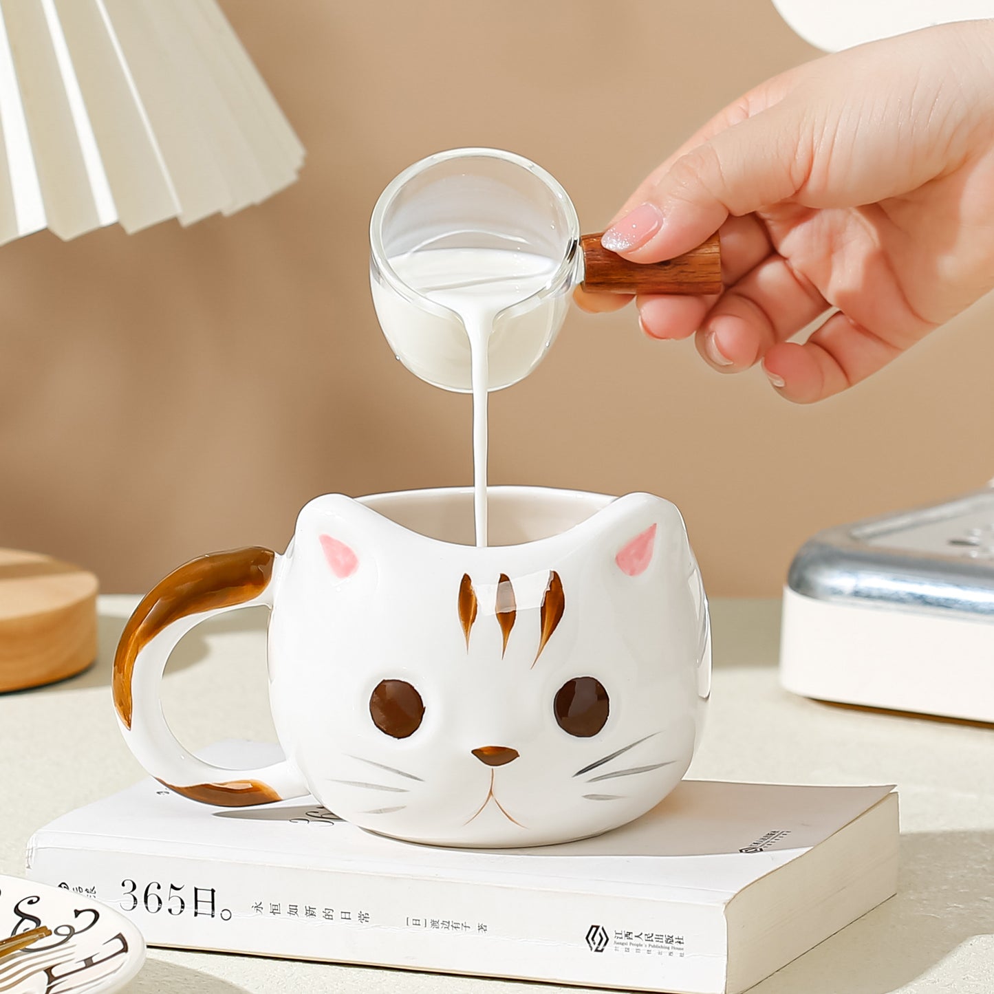 Cute Hand-painted Cat Mug