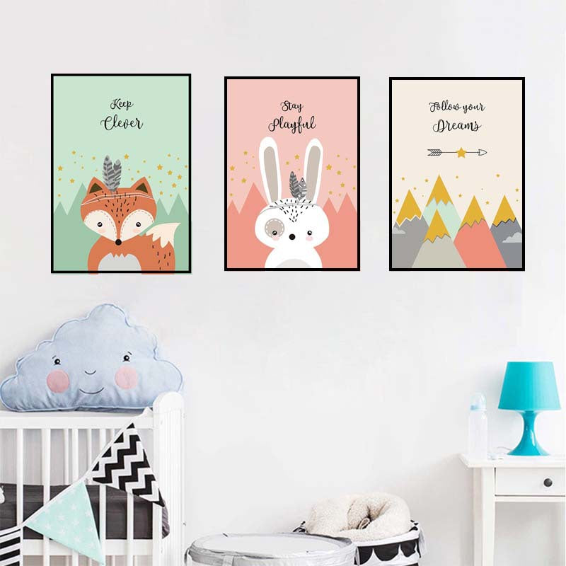 Children's room decoration painting core