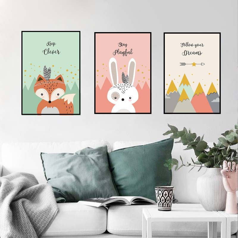 Children's room decoration painting core