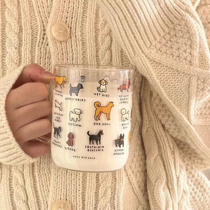 Creative Illustration Cute Pet Glass