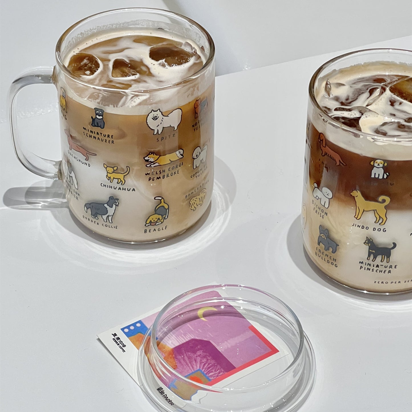 Creative Illustration Cute Pet Glass