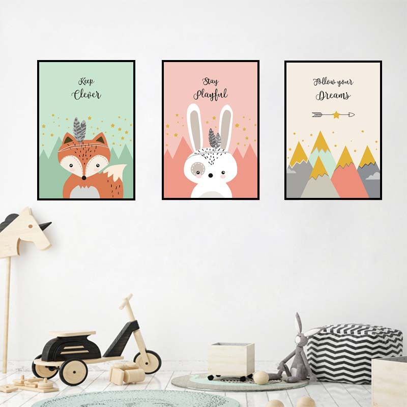 Children's room decoration painting core