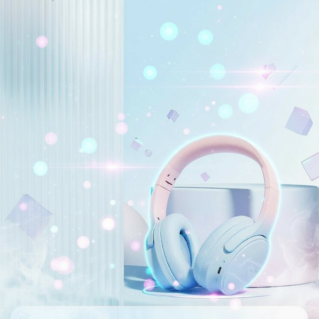 Headband Wireless Bluetooth Noise Canceling Headphones With Headset