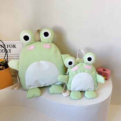 Cute Cartoon Frog Backpack