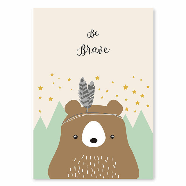 Children's room decoration painting core