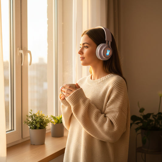 Wireless Cute Light-emitting RGB Children's Headphones