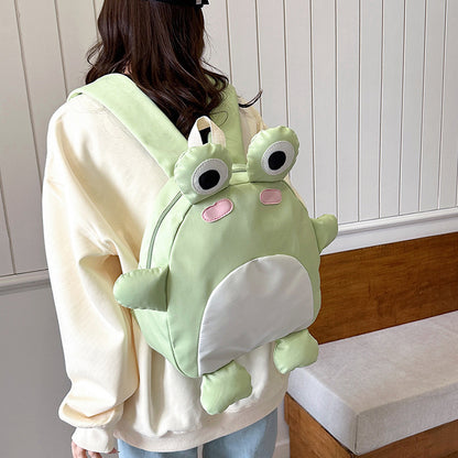 Cute Cartoon Frog Backpack