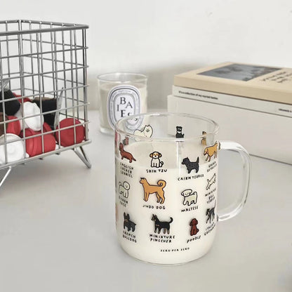 Creative Illustration Cute Pet Glass